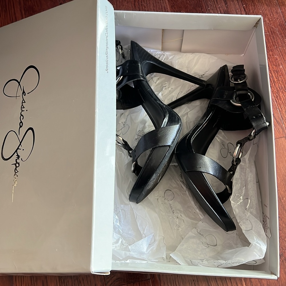 Jessica Simpson Black Strappy Sandals